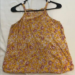 Old Navy Yellow Floral Camisole Top